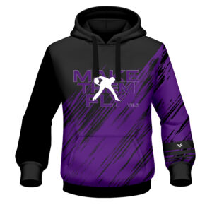 Make Them Fly Vol 2 Dye-Sublimated Black Purple Hoodie